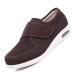 RAGRAN Adaptive Slip-Resistant Wide Width Diabetic Walking Sneakers for Men's Women's Adjustable Closure Lightweight Slipper Shoe Air Cushion Orthopedic Shoes for Plantar Fasciitis 7.5 Brown