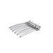 Ponics made of metal and plastic hair clips hair clips for hairdresser for hairpin base - hair clip hair clips clips for hair - 6 pieces silver 12 cm