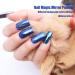 6 Boxes Chrome Nail Powder Aurora Magic Mirror Effect Holographic Glitter Sequins for DIY Nail Art - Blue - Buy Online on GoSupps.com