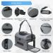 KOOLTAIL Large Soft-Sided Cat Carrier - Airline Approved with Removable Fleece Pad and Pockets - Ideal for Cats, Small Dogs, Puppies - Grey - Buy Online on GoSupps.com