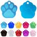 Ibera Gifts - Personalized dog brand paw for small to medium -sized dogs and cats with engraving name collar personalized pendant brand address trailer dog hall band (light blue)