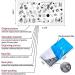 Animal Theme Nail Art Plates Set - Snake, Flower, Butterfly Image Stamp Templates for DIY Manicure Design - Buy Online on GoSupps.com