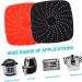 Alipis 2pcs Silicone Fryer Cushion with Home Reusable Mats Raised Air Accessories Liner for Mat Non-Stick Black 20X20X1CM - Buy Online on GoSupps.com