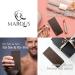 marQus Manicure Set for Women and Men - 4 Piece Pedicure Kit from Solingen, Perfect for Travel, Includes Nail Scissors, Tweezers, Clippers & Sapphire File - Brown - Buy Online on GoSupps.com