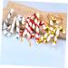 STOBAZA 4pcs Christmas Candy Cane Plastic Candy Cane Christmas Fireplace Ornaments Christmas Tree Crutches Silver 7x2.5cm - Buy Online on GoSupps.com