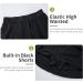 Gnainach Girls High Waist Athletic Skorts with Shorts - Black, 10-12 Years - Buy Online on GoSupps.com