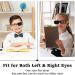Reusable Eye Patches for Adults - 12 Pcs Professional Eye Masks for Amblyopia & Strabismus - Black Left & Right Eye Patches - Buy Online on GoSupps.com