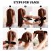 MMDOCO 4-Piece Hair Styling Set - Bun Maker Magic Hair Donut Rolls Curlers & Clips for Perfect Hairstyles - Buy Online on GoSupps.com