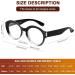 Designer Round Blue Light Blocking Reading Glasses 2 Pack 2.75 - Stylish Women's Fashion Eyeglasses Anti Glare Filter - Tortoise/Black - Buy Online on GoSupps.com