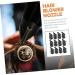 VINTORKY 12pcs Hair Dryer Air Collector Hair Blower Narrow Concentrator Straight Hair Dryer Nozzle Black - Buy Online on GoSupps.com