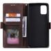 Magon Retro Wallet Case for Xiaomi Redmi Note 10 5G - PU Leather Flip Cover with Card Compartment & Stand - Brown TPU Bumper Protective Case - Buy Online on GoSupps.com