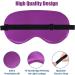 Sleep Mask for Women Men Silk Eye Mas Blindfold with Adjustable Strap Carry Pouch Earplugs Breathable&Soft Eye Cover Night Mask for Sleeping Travel Yoga Airplane (Purple) - Buy Online on GoSupps.com