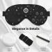 Black and White Universe Eye Mask - Soft Elastic & Adjustable Sleeping Mask for Men & Women - Ultimate Nighttime Comfort - Buy Online on GoSupps.com