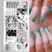 French Marble Striped Nail Art Stamping Plates Set - 3 Pcs Stainless Steel Stencils - Buy Online on GoSupps.com