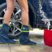 Waterproof Reusable Shoe Covers with Slip Resistant Sole & Zippers - Navy Green XL (W 10.5-12 / M 9-11) - Buy Online on GoSupps.com