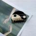 Semicircle Tai Chi Hair Clips - Non-Slip Retro Acetate Yin Yang Ponytail Holders for Girls | Stylish & Durable Hair Accessories - Buy Online on GoSupps.com