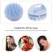 Shop Light Blue Scalp Massager & Shampoo Brush - Soft Silicone Grooming Comb for All Hair Types | International Shipping Available - Buy Online on GoSupps.com