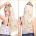 Silk-co 24" One Piece Clip in Hair Extensions (Natural Black) Long Curly Wavy Hairpiece 3/4 Full Head 24 Inch(Curly) Natural Black - Buy Online on GoSupps.com