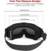 Kemimoto Airsoft Goggles with 3 Interchangeable Lenses - Tactical Safety Glasses | Anti-Fog, Ballistic Protection | Military Black - Buy Online on GoSupps.com