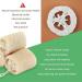 3PCS Natural Loofah Sponge Exfoliating Body Scrubber Set - Sustainable, Eco-Friendly, Egyptian Bath Get Clean - Ideal for Face & Back - Buy Online on GoSupps.com