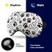 Dog Paw and Bow Sleep Mask Eye Cover | Adjustable Strap, Blocks Light, Ideal for Sleeping, Travel - Men and Women - Buy Online on GoSupps.com