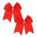 2 pieces loop hair tie red large loop hair rope cheerleaders loop hair accessories headgear for women girls Christmas party