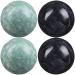 Milisten 4pcs Marble Baoding Balls Solid Hand Massage Balls Chinese Health Exercise Massage Balls For Hands And Green 1