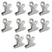 Yuuloo 10pcs Nail Pinching Clip Metal Nail Extension Clip Nail Art Tool Accessories For Fiberglass Fixation Sturdy & Wear-Resistant Not Deformed & Durable.
