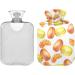 Naanle Orange Macaron Hot Water Bottle 1L Transparent Heat Bottle for Bed & Pain Relief | Heat & Cold Therapy - Buy Online on GoSupps.com