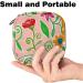 Shop Colorful Menstruation Pad Bag with Zipper - Stylish Tampon & Napkin Bags for Women & Girls | Flower Art Design - Buy Online on GoSupps.com