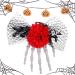 Halloween Hair Clips Skeleton Hand Halloween Barrettes Festival Hair Accessories Horror Headwear for Masquerade Parties Role Red - Buy Online on GoSupps.com