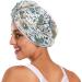 Decorative Flowers Dry Hair Cap & Quick Dry Towel Set - Super Absorbent Soft & Comfortable | 2 Piece with Button Headband - Buy Online on GoSupps.com