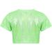 Hansber Kids Shiny Dance Crop Top Short Sleeve in Green - Size 6-7 - Buy Online on GoSupps.com