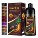 Hair Color Shampoo for Men and Women 3 in 1 Black Hair Dye 16.9 Floz Safe and Natural Para Canas