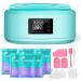Paraffin Wax Machine for Hands and Feet SGGI Digital Wax Warmer 3000ML Lager Capacity with 6 Packs of Paraffin Wax Refills (2.6lb), Help to Moisturize, Smooth and Soften Skin, Great Gift for Women P green