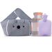Hot Water Bottle Hot Water Bottle Rubber Hot Water Bag with Soft Waist Cover for Neck and Shoulder Back Legs Waist Warm(Purple)
