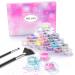 24 Colors Glitter Set for Nail Art | Premium Glitter Powder & Sequins for DIY Nail Design | Includes Brush - Perfect for Face & Body Makeup - Buy Online on GoSupps.com