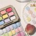 Solid Cream Gel Polish Set Creamy Colorful Nail Polish Set Gel Nail Polish Summer Colors Nine-Square Kit with Brushes Long Lasting Solid Nail Polish Palette - Buy Online on GoSupps.com
