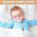 Silicone Dummy Clips Set 3pcs with Adapter Ring | One-Piece Design Pacifier Chain for Boys and Girls - Brown - Buy Online on GoSupps.com