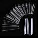 AddFavor 600pcs Clear XL Coffin Shape Nail Tips - 12 Sizes | Acrylic Fake Nails for Nail Salons and Home DIY - Buy Online on GoSupps.com