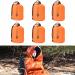 Packs of 4 & 6 Waterproof Emergency Survival Sleeping Bag with Hood | Thermal Blanket | Lightweight, Breathable| for Camping, Hiking and Any Outdoor Activities. Pack of 6 Unhooded