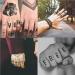 Ooopsiun Tiny Black Finger Temporary Tattoos - 36 Sheets of Small Letter and Tribal Designs for Women, Men, and Girls - Buy Online on GoSupps.com