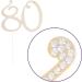 80 Cake Topper for 80th Birthday - Rhinestone Number Party Supplies & Decoration Ideas (Gold) - Buy Online on GoSupps.com