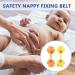 Toyvian Cloth Diaper Clips - 12pcs Nappy Fasteners for Baby Cloth Diapers | Safety Replacements for Diaper Pins (Random Color) - Buy Online on GoSupps.com