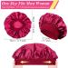 4pcs Satin Silk Bonnet Set for Curly Hair - Night Sleep Cap for Women (Black Red Gold Silver) - Buy Online on GoSupps.com