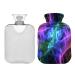 Fantasy Smoke hot water bottle 1 L winter heat bottle hot water bottle soft plush cover hand feet warmer for children men and women