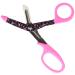 NCD Medical/Prestige Medical 871-PRB Stylemate Utility Scissor Pink Ribbon Black