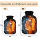 NAANLE Fire American Football Heat Bottle - 1L Transparent Hot Water Bottle for Pain Relief & Therapy | Ideal for Bed Hands & Feet - Buy Online on GoSupps.com