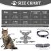 Fineasy Adjustable Cat Dishes & Leash Set - Outbreak-Proof Harness for Cats & Kittens - Gray Medium - Buy Online on GoSupps.com