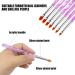 Hanyousheng 7-Piece UV Gel Brush Set for Nail Art | Perfect for Gel Nails & Acrylics | Professional Nail Gel Brushes - Buy Online on GoSupps.com